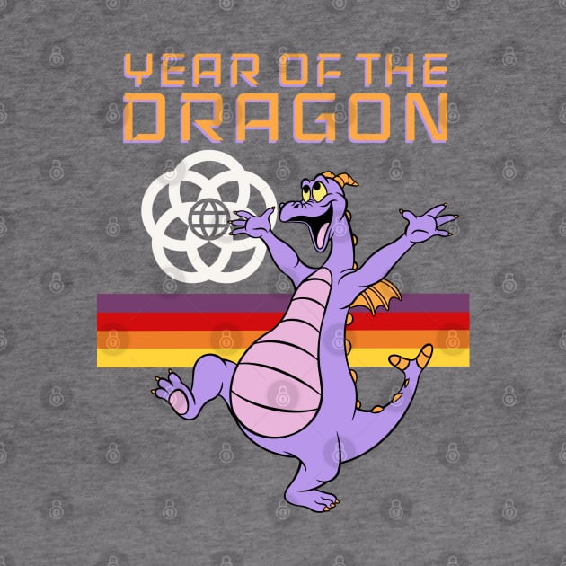 Year of the dragon Happy little purple dragon of imagination by EnglishGent